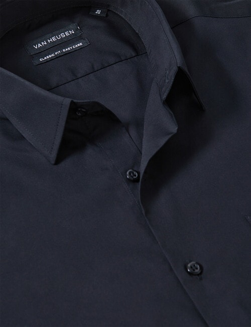 Van Heusen Classic Long Sleeve Poplin Shirt, Black product photo View 04 L