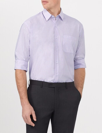 Van Heusen Classic Long Sleeve Check Shirt, Pink product photo