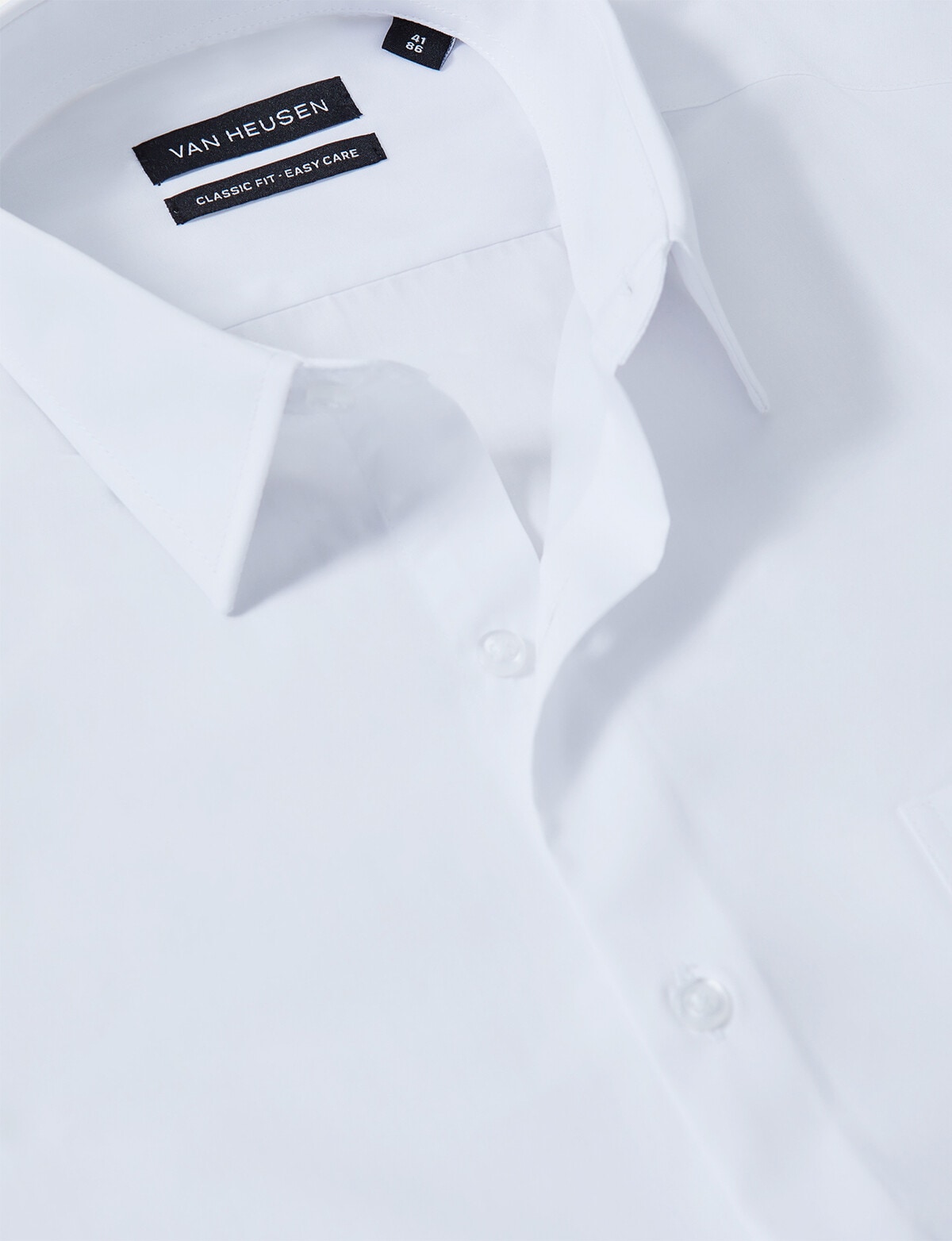 Van Heusen Classic Long Sleeve Poplin Shirt, White