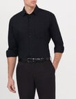 Van Heusen Classic Long Sleeve Poplin Shirt, Black product photo