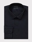Van Heusen Tailored Long Sleeve Poplin Shirt, Black product photo View 04 S