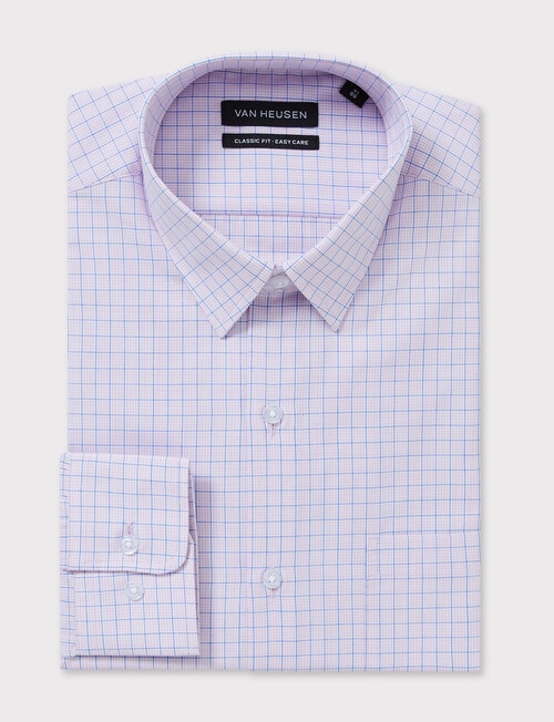 Van Heusen Classic Long Sleeve Check Shirt, Pink product photo View 04 L