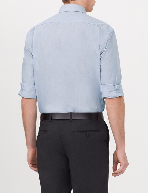 Van Heusen Classic Long Sleeve Dobby Shirt, Grey product photo View 02 L