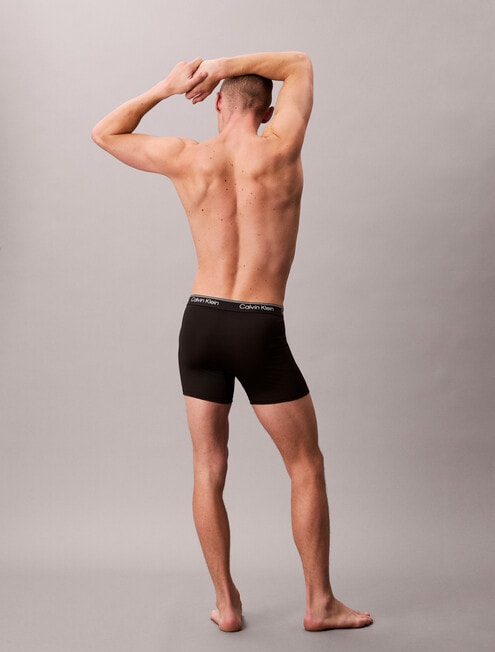 Calvin Klein Stretch Micro Boxer Brief, 3-Pack, Black product photo View 06 L