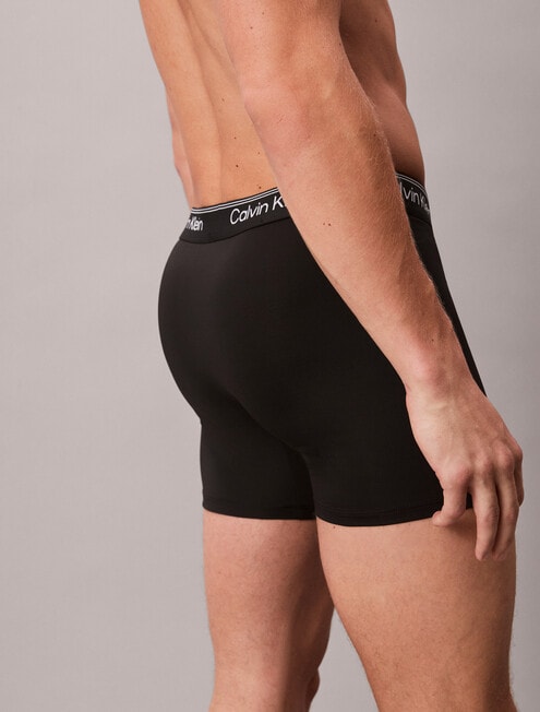 Calvin Klein Stretch Micro Boxer Brief, 3-Pack, Black product photo View 04 L