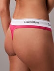 Calvin Klein Icon Cotton Modal Thong Brief, Vibrant Pink product photo View 03 S