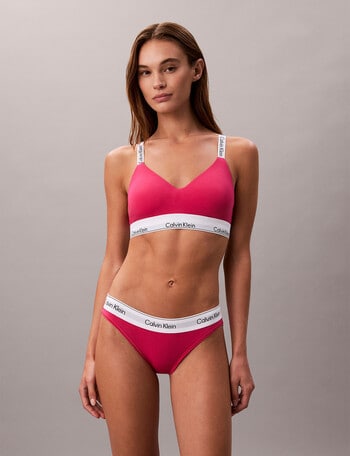 Calvin Klein Icon Cotton Modal Bikini Brief, Vibrant Pink product photo