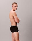 Calvin Klein Micro Stretch Low Rise Trunk, 3-Pack, Black product photo View 04 S
