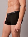 Calvin Klein Micro Stretch Low Rise Trunk, 3-Pack, Black product photo View 06 S