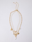 Whistle Accessories Seaside Charm Necklace, Gold Tone product photo