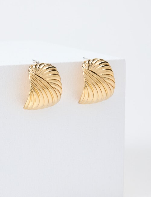 Whistle Accessories Geo Shape Earring, Gold Tone product photo