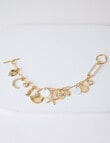 Whistle Accessories Ginko Charm Bracelet, Gold Tone product photo