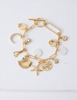 Whistle Accessories Ginko Charm Bracelet, Gold Tone product photo View 02 S