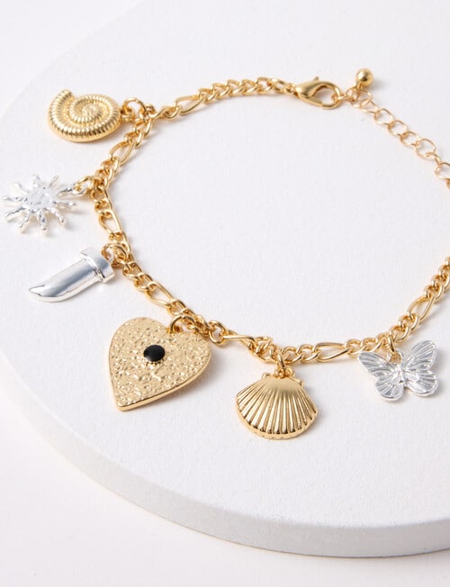 Whistle Accessories Seaside Charm Bracelet, Gold Tone product photo View 05 L