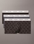 Calvin Klein Engineered Low Rise Trunk, 3-Pack, Black, Monogram Outline Black & Turbulence product photo