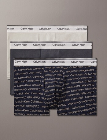 Calvin Klein Engineered Trunk, 3-Pack, Turbulence, Shoreline & Silver Foil product photo