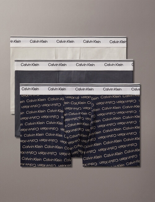 Calvin Klein Engineered Trunk, 3-Pack, Turbulence, Shoreline & Silver Foil product photo