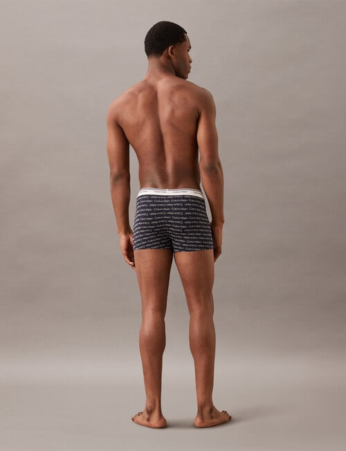 Calvin Klein Engineered Trunk, 3-Pack, Turbulence, Shoreline & Silver Foil product photo View 03 L