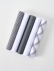 Laidlaw + Leeds Check Hankies, Charcoal product photo View 03 S