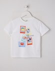 Mac & Ellie Postcards Short Sleeve Tee, Milk product photo