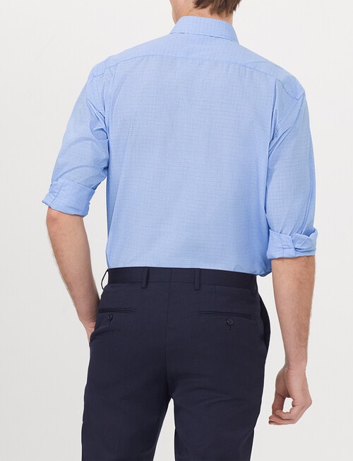 Van Heusen Classic Long Sleeve Check Shirt, Blue product photo View 02 L