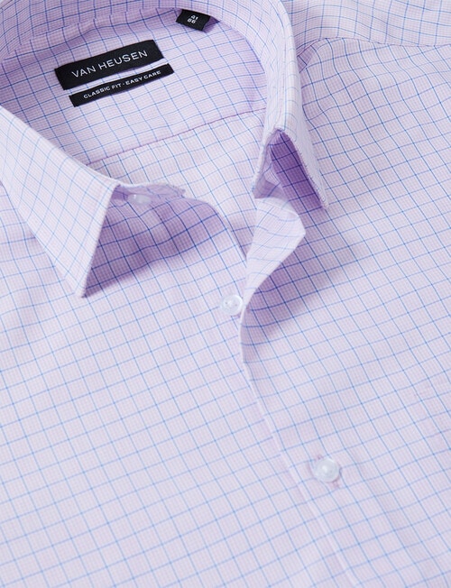 Van Heusen Classic Long Sleeve Check Shirt, Purple product photo View 03 L
