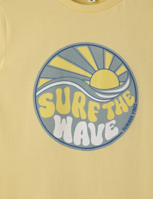 Mac & Ellie Surf Time Short Sleeve, Citrus product photo View 02 L