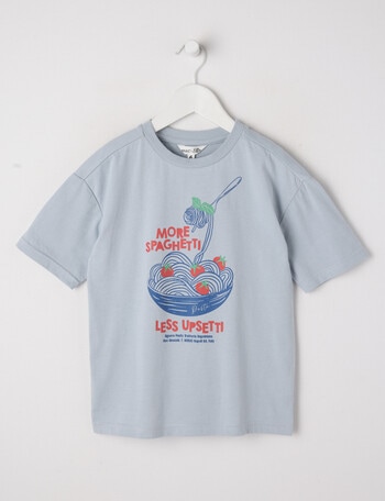Mac & Ellie Pasta Box Short Sleeve Tee, Sky product photo