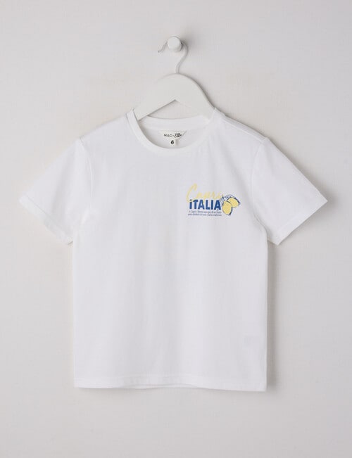 Mac & Ellie Limone Short Sleeve Tee, Milk product photo