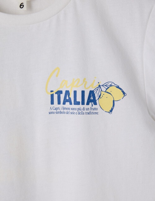 Mac & Ellie Limone Short Sleeve Tee, Milk product photo View 03 L