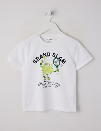Mac & Ellie Grand Slam Short Sleeve Tee, Milk product photo