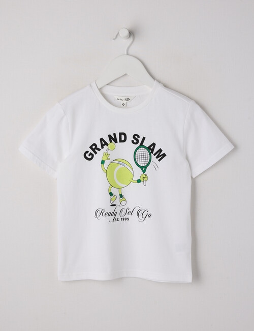Mac & Ellie Grand Slam Short Sleeve Tee, Milk product photo
