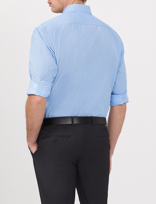 Van Heusen Classic Long Sleeve Tear Print Shirt, Blue product photo View 02 L