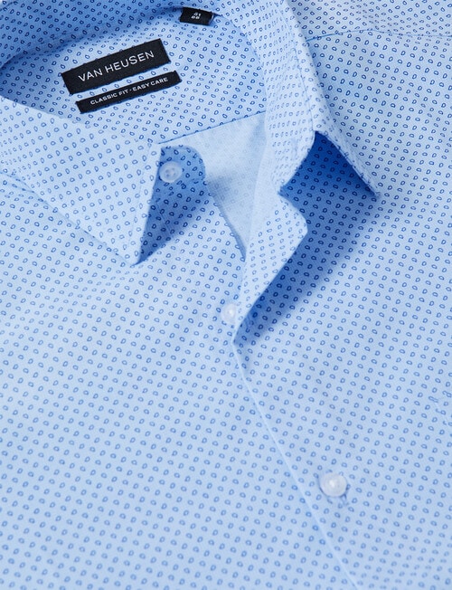 Van Heusen Classic Long Sleeve Tear Print Shirt, Blue product photo View 03 L