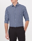 Van Heusen Tailored Long Sleeve Mid Check Shirt, Navy product photo