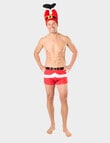 Mitch Dowd Xmas Trunk & Santa Pants Hat Set, Red product photo View 05 S