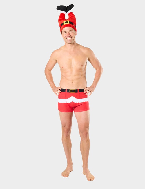 Mitch Dowd Xmas Trunk & Santa Pants Hat Set, Red product photo View 05 L