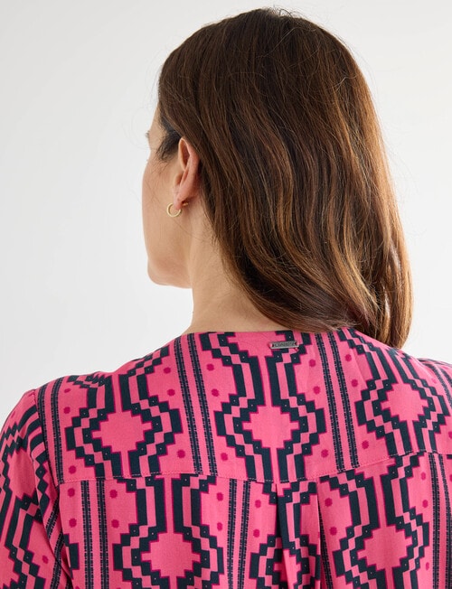 Line 7 Athens Pintuck Shirt, Pink product photo View 05 L