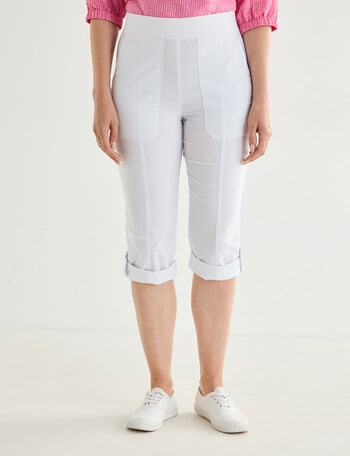 Line 7 Region Capri Pant, White product photo
