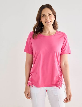 Line 7 Coaster Panelled Tee, Pink product photo