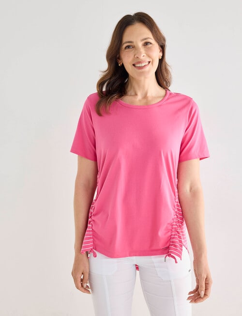 Line 7 Coaster Panelled Tee, Pink product photo
