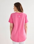 Line 7 Coaster Panelled Tee, Pink product photo View 02 S
