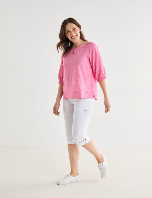 Line 7 Region Capri Pant, White product photo View 03 L