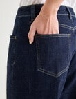 Denim Republic Crop Barrel Jean, Rinse product photo View 05 S