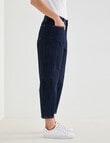 Denim Republic Crop Barrel Jean, Rinse product photo View 06 S