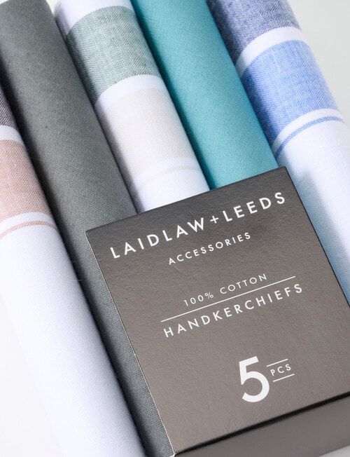 Laidlaw + Leeds Bold Stripe Hankies product photo View 02 L