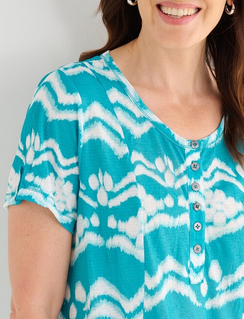 Line 7 Phase Crushed Tee, Green product photo View 04 L