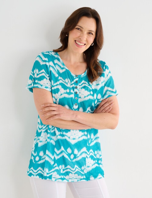 Line 7 Phase Crushed Tee, Green product photo View 06 L