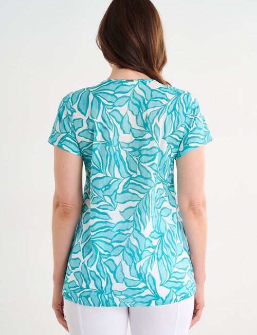 Line 7 Meadow Cotton Tee, Green product photo View 02 L