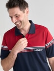 Line 7 Ralph Short Sleeve Polo Shirt, Red product photo